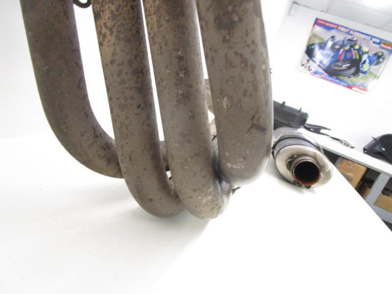 97 Kawasaki ZX7R P Exhuast Muffler Micron Full System 1996
